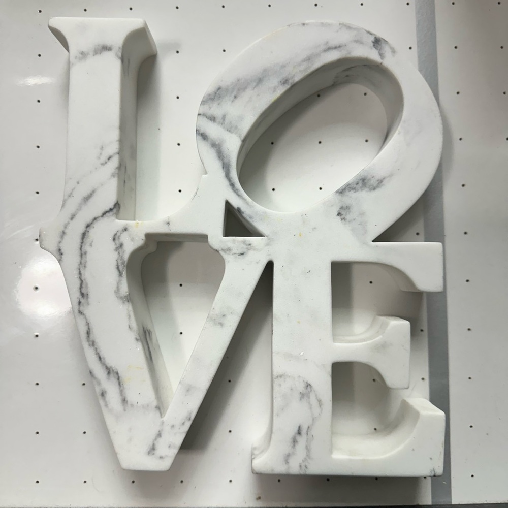 Marble LOVE Decorative Sign